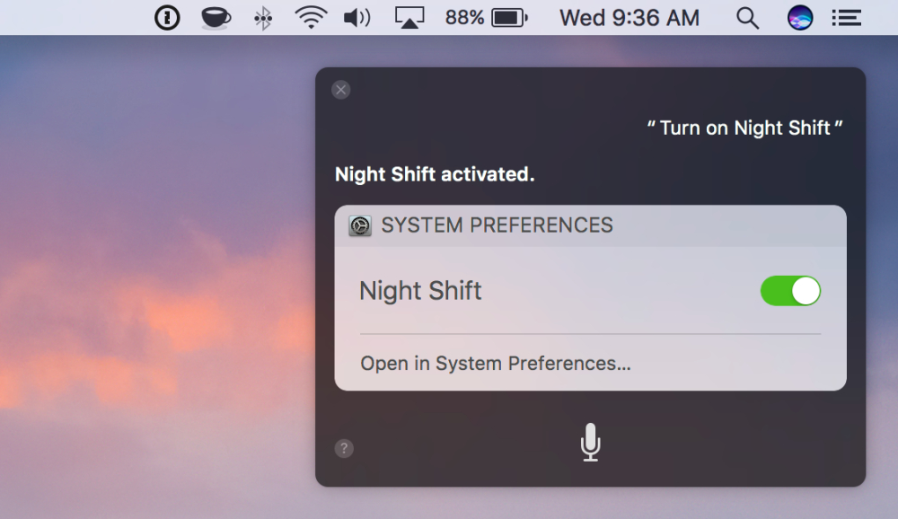 night shift for mac